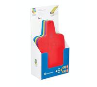 Kitchen Craft 12-Piece 38.5 x 22 cm Colourworks Polypropylene Folding Chopping Board