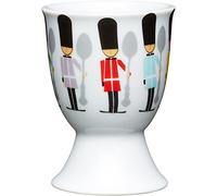 Kitchen Craft Children's Soldiers Design Egg Cup, Porcelain, Multi-Colour, 9 x 12 x 16 cm