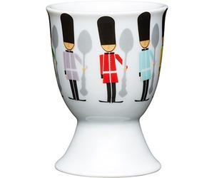 Kitchen Craft Children's Soldiers Design Egg Cup, Porcelain, Multi-Colour, 9 x 12 x 16 cm