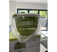 Kitchen Craft KCSALSPIN 25 cm Salad Spinner and Dresser - White/Green
