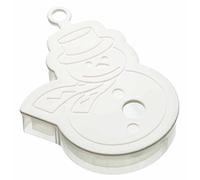 Kitchen Craft Let's Make Christmas Snowman Three Dimensional Cookie Cutter, Silicone