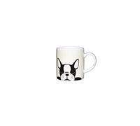 Kitchen Craft Mug Cafe 80Ml Porcelain French Bulldog, White