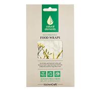 KitchenCraft Natural Elements Eco-Friendly Set of Three Beeswax Food Wraps