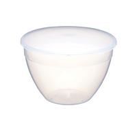 KitchenCraft Medium-Large Plastic Pudding Basin with Lid, 1.1 Litres (2 Pints)