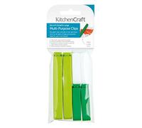 Kitchen Craft Plastic Bag Clips, Assorted Sizes, Set of 6