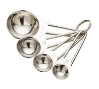 Kitchen Craft Stainless Steel Cooking Baking Measuring Spoons - Set of 4