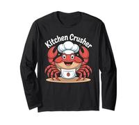 Kitchen Crusher Chef Job Enthusiast Crab Fun Long Sleeve T-Shirt