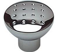 KITCHEN CUPBOARD DOOR DIMPLE POLISHED CHROME 33MM INC SCREW (SUKI)