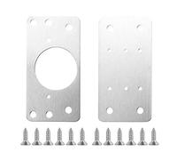 Kitchen Cupboard Door Hinge Repair Plate Fixing Stainless Steel Bracket Flat Fixing Brace for Protecting Door Fittings Cabinet Fixing Plates Furniture Repair Furniture