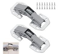 Kitchen Cupboard Door Hinges,Inset Cabinet Hinges,Soft Close Hinge for Kitchen Cupboards,2Pcs 90 Degree Soft Close Cabinet Hinge with Screws,Wardrobe Doors