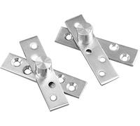 Kitchen Cupboard Hinges, 2pc 270 Degree 75/100/150mm Stainless Steel Up and Down Doors Rotating Axis Supporting Hinge,Location Shaft Hidden Pivot(150mm)