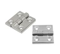 Kitchen Cupboard Hinges 2pcs Stainless Hinges 50 * 50 Hardware Corner Door Hinge Cabinet Folding Window Electric Box(Stainless 4040 2pcs)