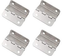 Kitchen Cupboard Hinges, 4Pcs Cabinet Door Supporting Luggage Jewelry Wood Boxes Hinge, Vintage Home Furniture DIY Decoration Hardware with 4 Hole