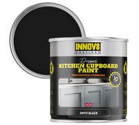 Kitchen Cupboard Paint - 750 ml - Onyx Black - Satin Finish - 10 Yr Gu
