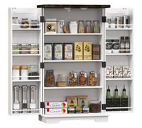 Kitchen Cupboard Pantry Cabinet With Adjustable Shelves White