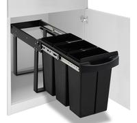Vidaxl Kitchen Cupboard Pull-Out Dustbin Soft-Close 48 L