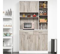 Kitchen Cupboard Sideboard Storage Cabinet Unit with Counter Top