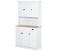 Kitchen Cupboard Storage Cabinet With Adjustable Shelves White
