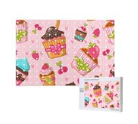 Kitchen Cupcakes Muffins,1000 Pieces Wooden Jigsaw Family Game Jigsaw Puzzles for Adults Teens Home Decor