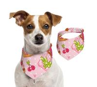 Kitchen Cupcakes Muffins,Dog Bandanas Cotton Pet Scarf Adjustable Bibs for Pet,M