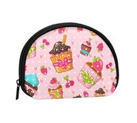 Kitchen Cupcakes MuffinsSmall Makeup Sanitary Napkin Storage Bag,Women's Cosmetic Coin Purse