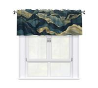 Kitchen Curtains 54x18 Inch, Mountain Mist Curtain Valance for Cafe Bathroom Bedroom Living Room