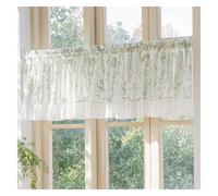 Kitchen Curtains, Cafe Net Curtains, Dustproof Blackout Curtain with Rod Pocket for Under Sink and Cupboard Areas