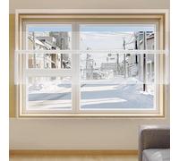 Kitchen Customizable Transparent Window Insulation Kit Clear Film Cold Protection Indoor Windproof Sealed Window,Weatherproof for Bedroom Cover Winter