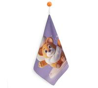 Kitchen Cute Animal Cotton Candy Hand Towels with Hanging Loops, Highly Absorbent & Quick Drying Towels for Kitchen Bathroom, Microfiber Cleaning Cloth, Dish Towel, Tea Towel Decorative, Dish Rag(12x1