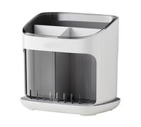 Kitchen Cutlery Drainer, Neatly Organize Utensils, Adds Elegance to Your Kitchen, Stylish and Fresh Design (black)