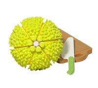 Kitchen Cuttable Durian Toy - Realistic Pretend Food Simulation Play Set, Interactive Role Play Chopping Accessory | Educational Montessories Learning Fruit Slices Activity, Toy Cooking Practice Board