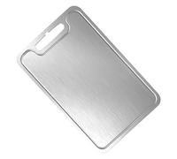 Kitchen Cutting Block - Extra Thick Stainless Steel Plate, Heavy Duty Preparation Station, Safe Food Platform, Portable and Robust Culinary Tool | For Poultry, Bread, Salad, Simple War