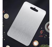 Kitchen Cutting Board, Pure Titanium Chopping Board, Dual-Sided Food-Grade Surface, Easy to Clean, Ideal for Cutting Meat, Vegetables, Fruits, and Cheese(14.2x9.8x0.08in)