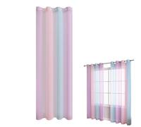 Kitchen Darkening Curtains - Fashionable Gradient Window Drapes UV Protection - Room Window Screen for Bedroom, Kitchen, Apartment, Hotel