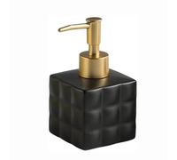Kitchen Decor,Hand Lotion Pump Bottle Ceramic Container Liquid Soap Jar Shower Dispenser Bathroom Modern Simple Home Decor(Nero)