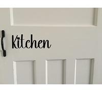 Kitchen Décor Home Door Sign Stickers - Waterproof Vinyl Decal - House Gifts - Black Wall Art - Decorative Accessory