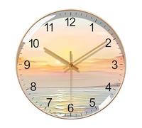 Kitchen Decor Household Clock Modern Living Room Wall Without Punching Time Clock