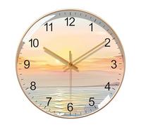 Kitchen Decor Household Clock Modern Living Room Wall Without Punching Time Clock