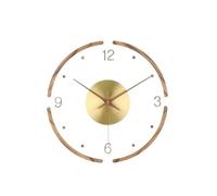 Kitchen Decor Wall Clocks Simple Wall Clock Creative Wall Clock Living Room Mute Fashion Brass Wood Acrylic Transparent Clock Time Clock