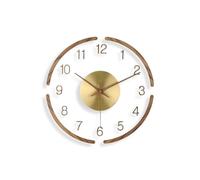 Kitchen Decor Wall Clocks Simple Wall Clock Creative Wall Clock Living Room Mute Fashion Brass Wood Acrylic Transparent Clock Time Clock
