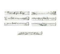 Kitchen Decor, Wooden Wall Art, Boxwood & Bible Verse Wood Hanging Signs, Country Farmhouse Wall Decorations with Inspirational Quotes, Perfect for Home Kitchen Office and Religion (7PCS)