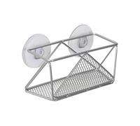 KITCHEN DETAILS Geode Suction Cup Sponge Holder, Rust Resistant, Chrome