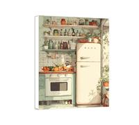 Kitchen Diamond Art Kits Adults, 5D DIY Refrigerator Diamond Painting, Gem Art Painting for Beginners, Arts and Crafts Kits for Adults, DIY Full Drill Crystal Gifts, Autumn Decoration, 35x50cm 0a-101