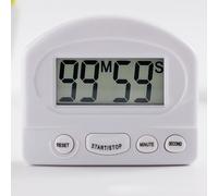 Kitchen Digital Timer with For Mini LCD Count Down Screen Adjustable from 1 Second to 99 Minutes 59 Seconds and Simple 4-Button Operation (White)