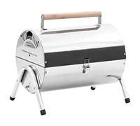 Kitchen Dining Kitchen Appliances Outdoor Grills Portable Tabletop Charcoal BBQ Grill Stainless Steel Double Grids