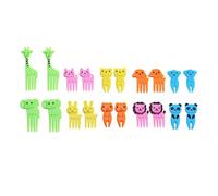 Kitchen Dining Room Bar Work Stuff for Mini Cute Cartoon Forks Reusable Funny Fruit Skewers for 20 Pieces Animal Food Picks for Mini Cute Cartoon Forks