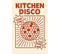 KITCHEN DISCO - A5 A4 A3 Music Poster Wall Art Retro Illustration with Instruments Notes and Sound Elements for Studio Room Interior or Creative Decor (A4 (297x210mm), High-resolution paper)