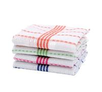 Kitchen Dish Cloths Set of 4 Assorted Dishcloths for Washing Dishes Absorbent Poly Cotton Waffle Weave Dish Rags