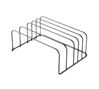 Kitchen Dish Rack, Pot Lid Organizer, Cutting Board Holder, Space Saving Storage, for Kitchen Cooking Counter Desk Cabinet Dish Drying Organization Home Use Non Slip Multifunction Rack 17.8x10.8cm