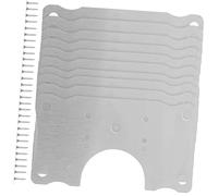 Kitchen Door Hinge Repair Plate， Hinges 10pcs Cabinet Mending Plate for Screws Sturdy Stainless Steel(9X5X0.5CM)